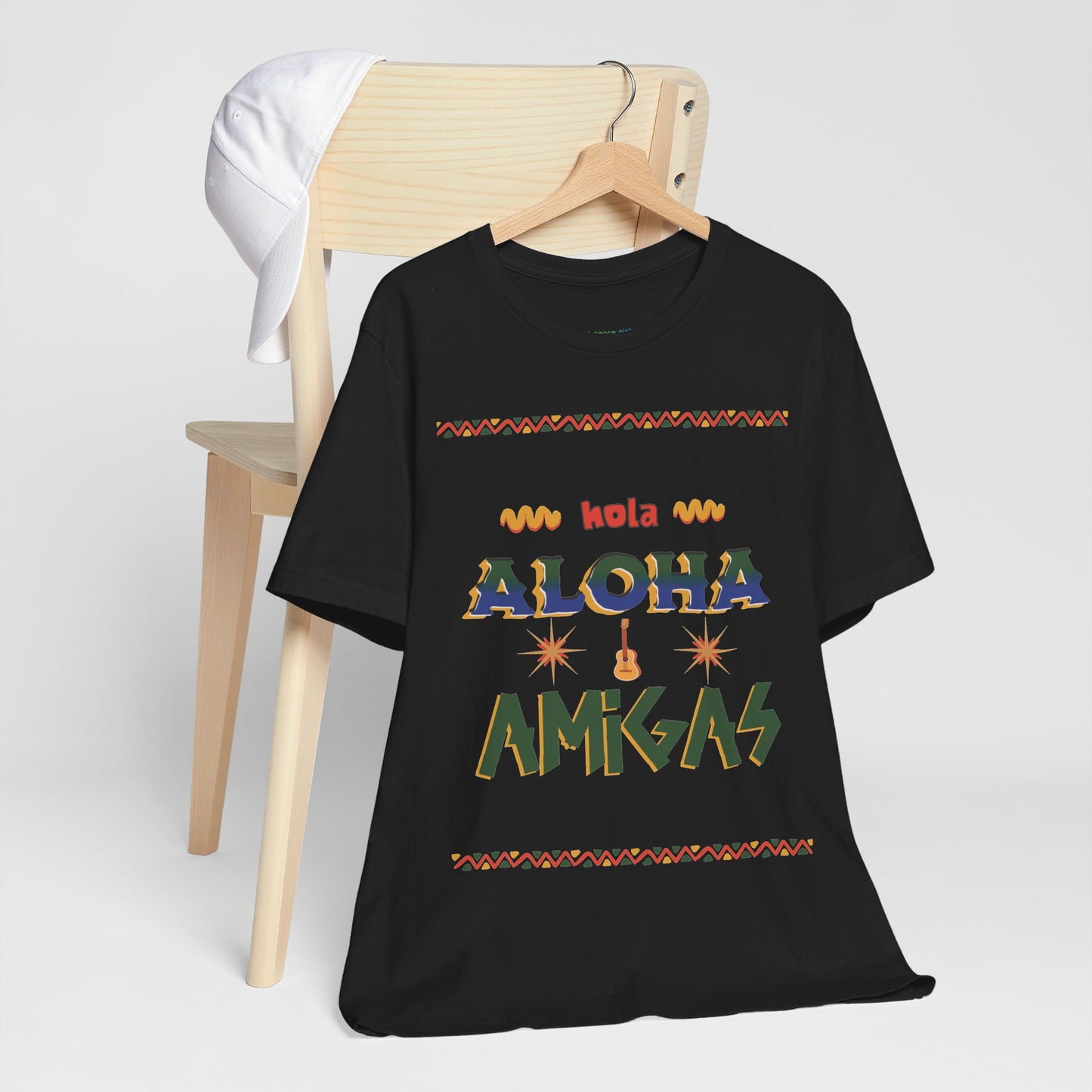 Aloha Amigas Festive T-shirt, Fun colorful Unisex Tee Top S-3XL