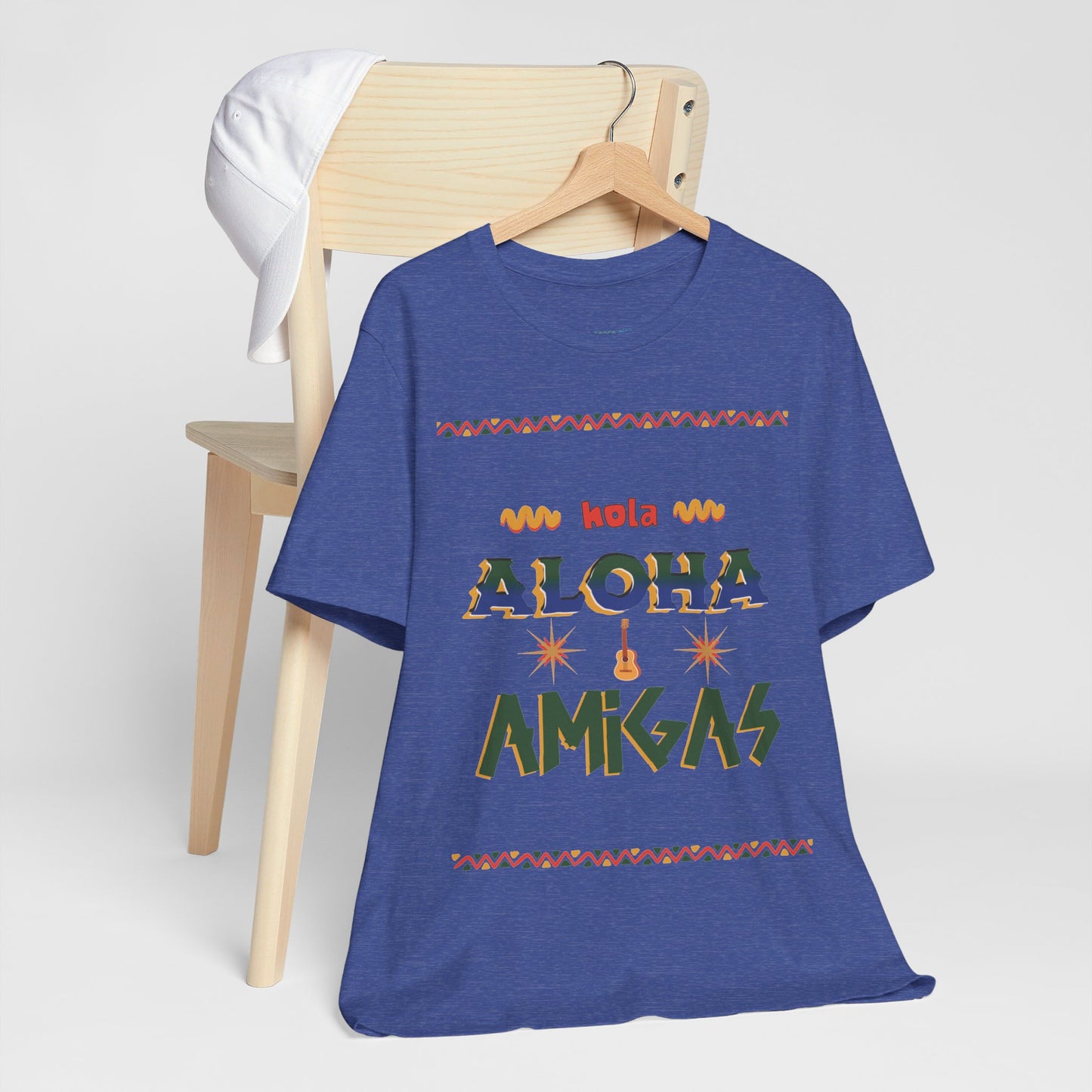 Aloha Amigas Festive T-shirt, Fun colorful Unisex Tee Top S-3XL