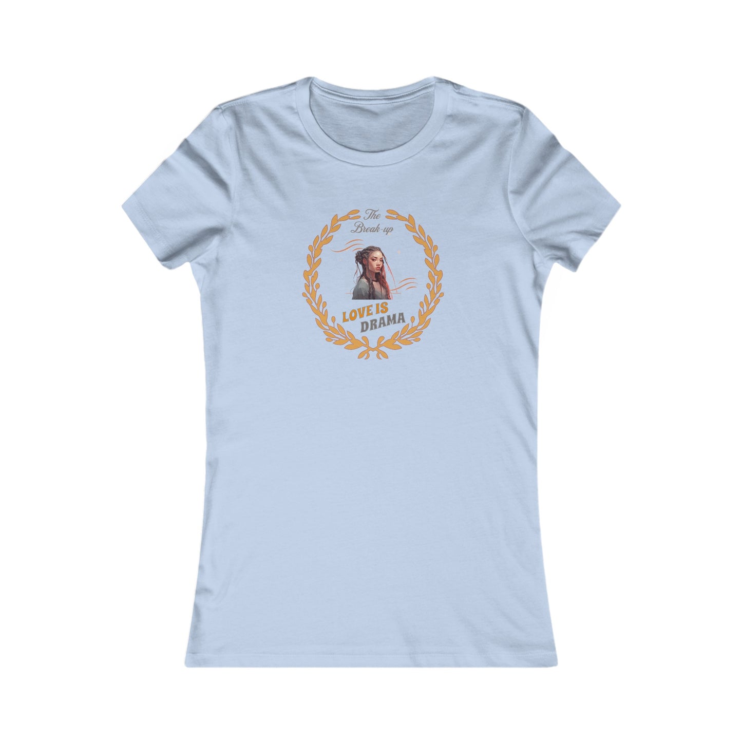 Women's Fashion T-Shirt, 'Breakup' theme fitted Tee Top