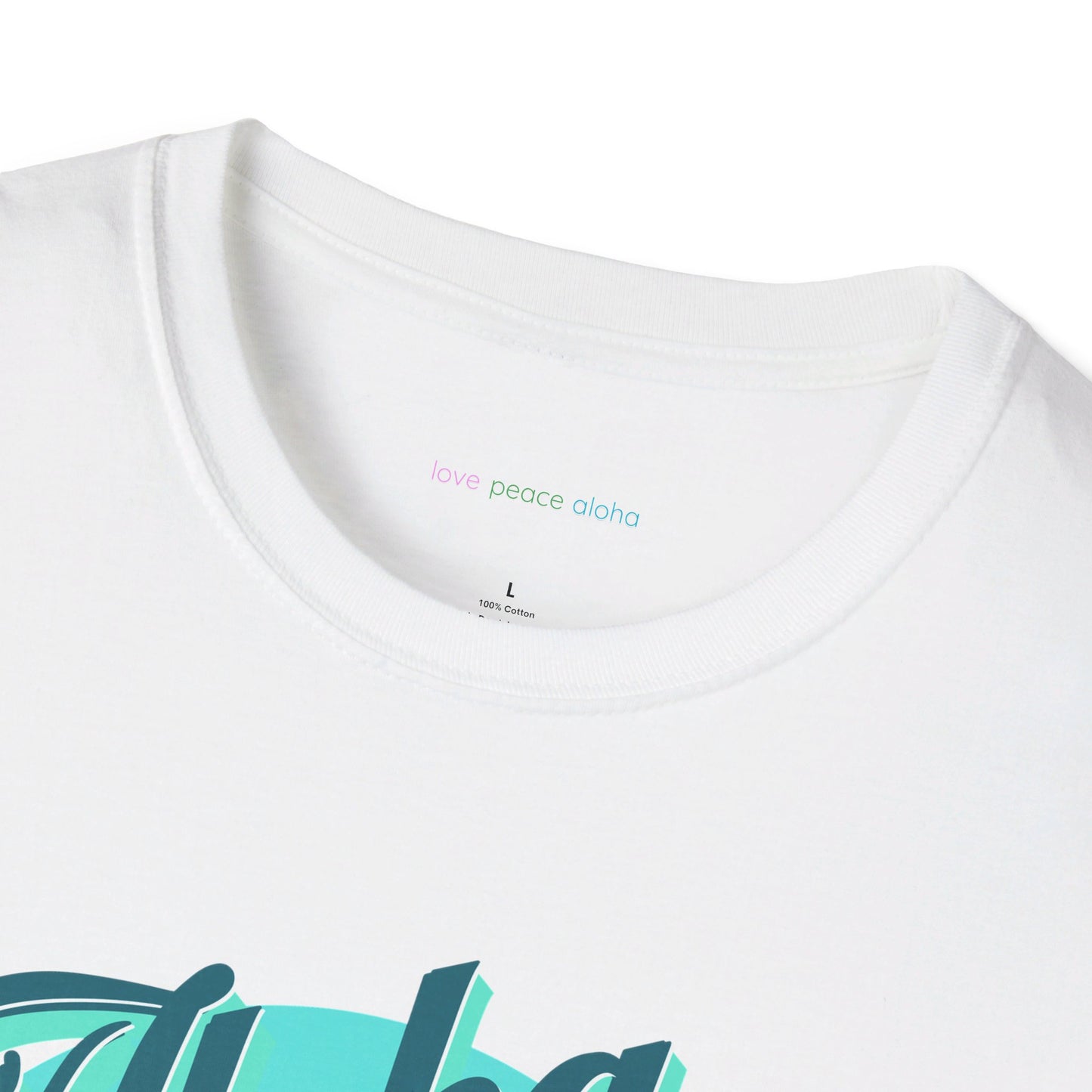 Aloha Love Affection design Women’s T-Shirt, pretty Hawaiian Tee Top