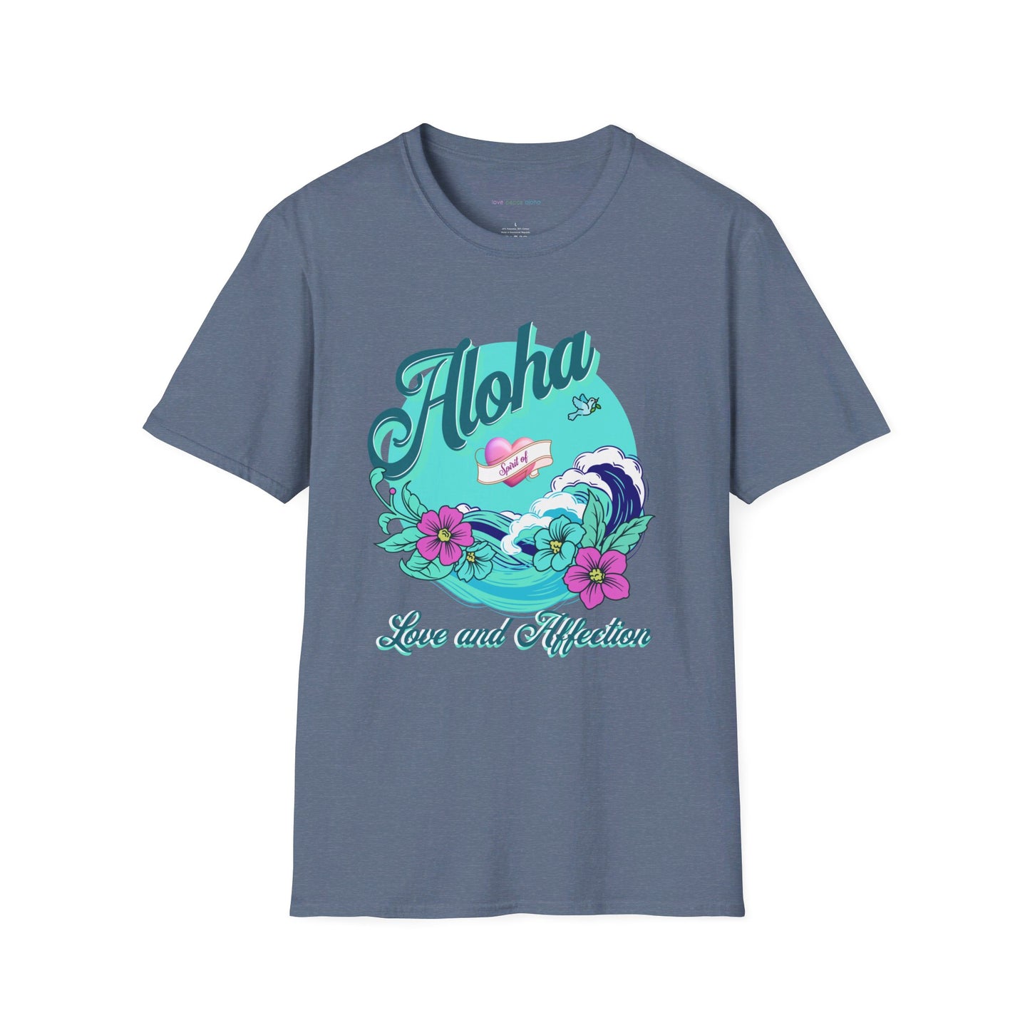 Aloha Love Affection design Women’s T-Shirt, pretty Hawaiian Tee Top