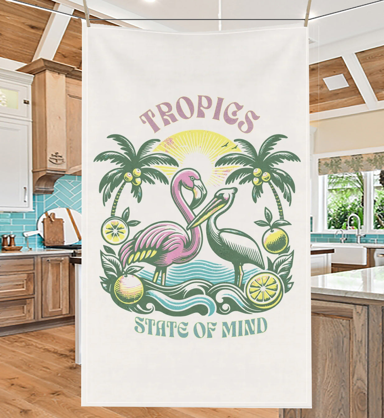 Tropics State of Mind Tea Towel