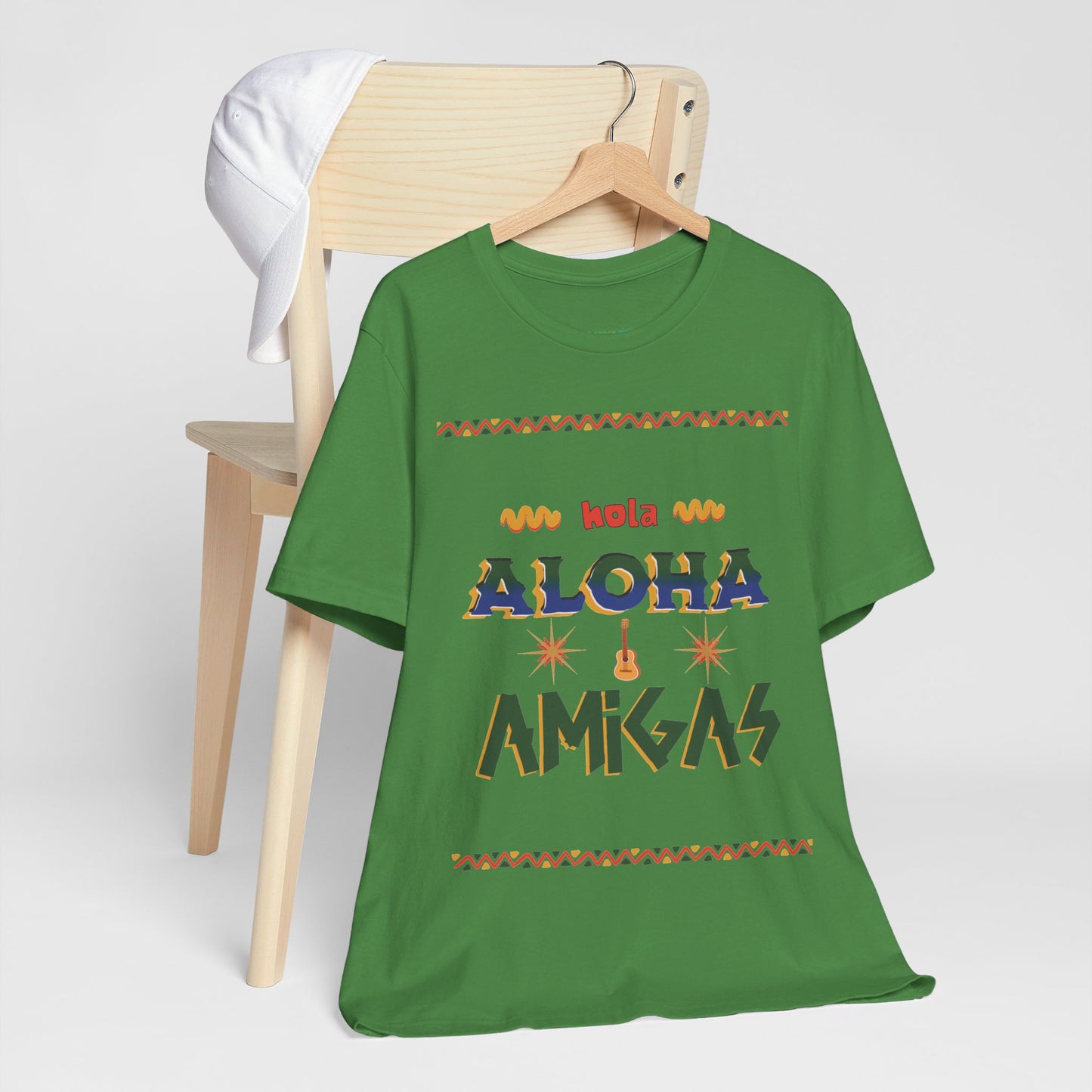 Aloha Amigas Festive T-shirt, Fun colorful Unisex Tee Top S-3XL