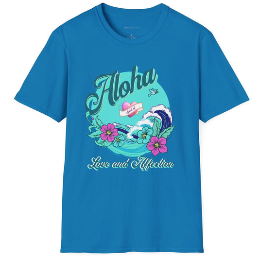 Aloha Love Affection T-Shirt Sapphire Blue