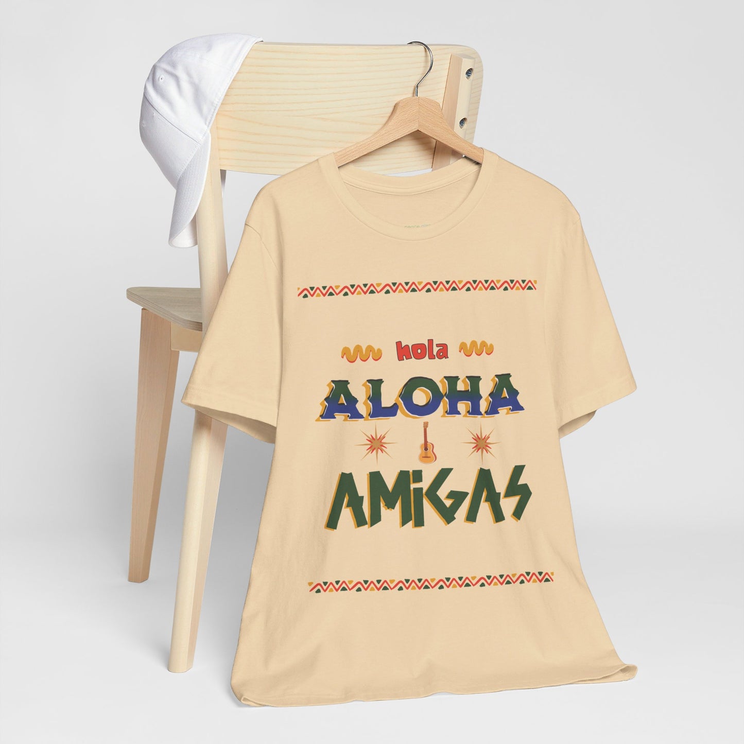 Aloha Amigas Festive T-shirt, Fun colorful Unisex Tee Top S-3XL