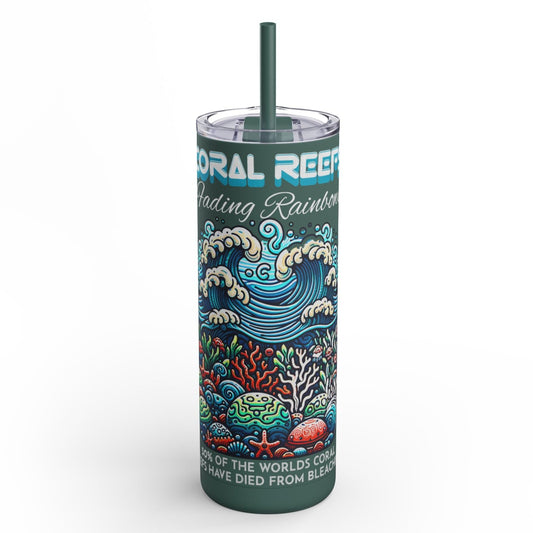 Tumbler Deep Teal Coral Reef's Message